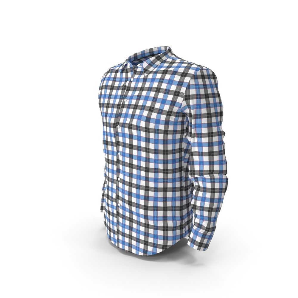 Blue Check Flannel Shirt — view 2