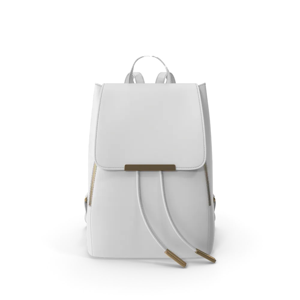 CooL White Faux Leather Backpack packaging