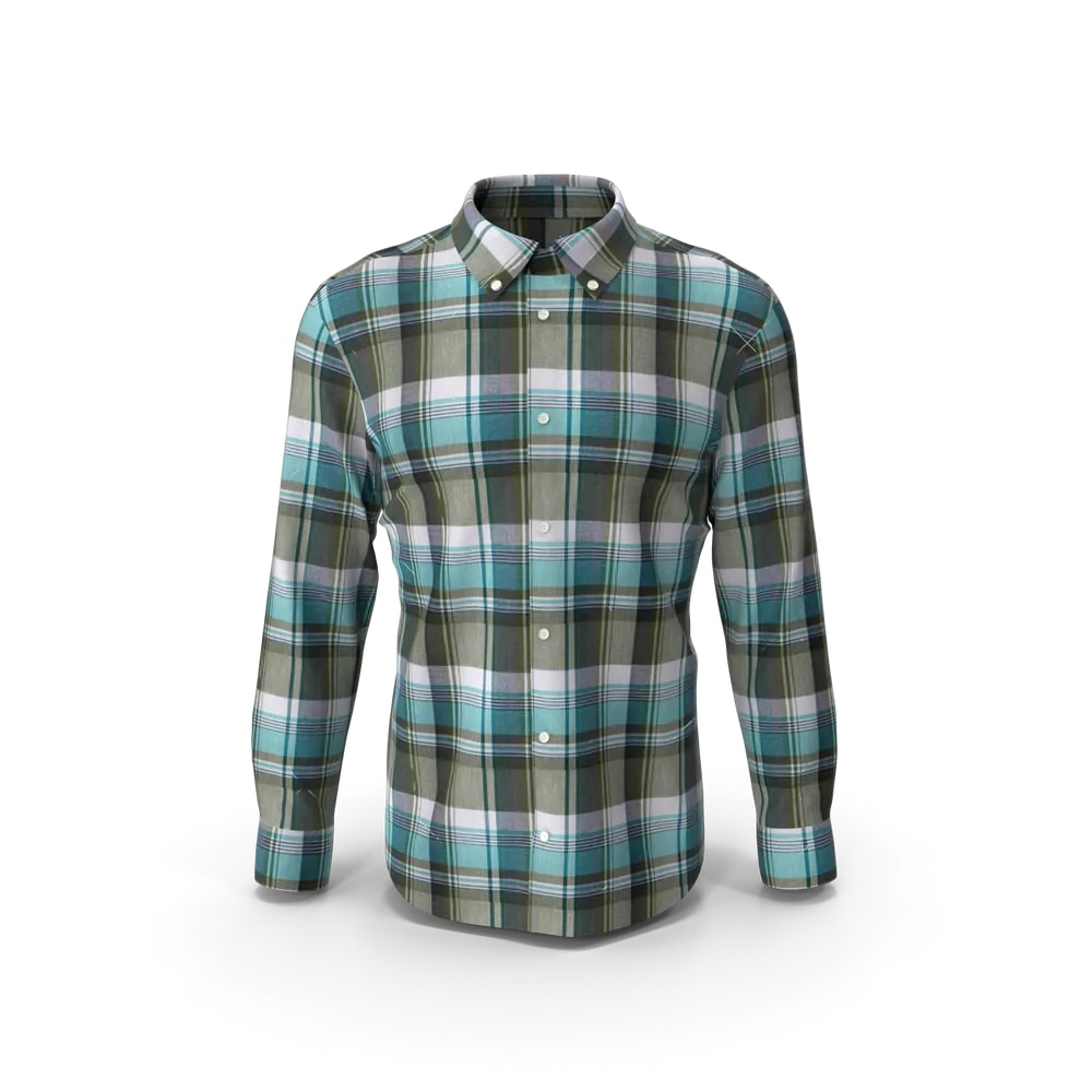 CooL Teal Plaid Flannel Shirt packaging